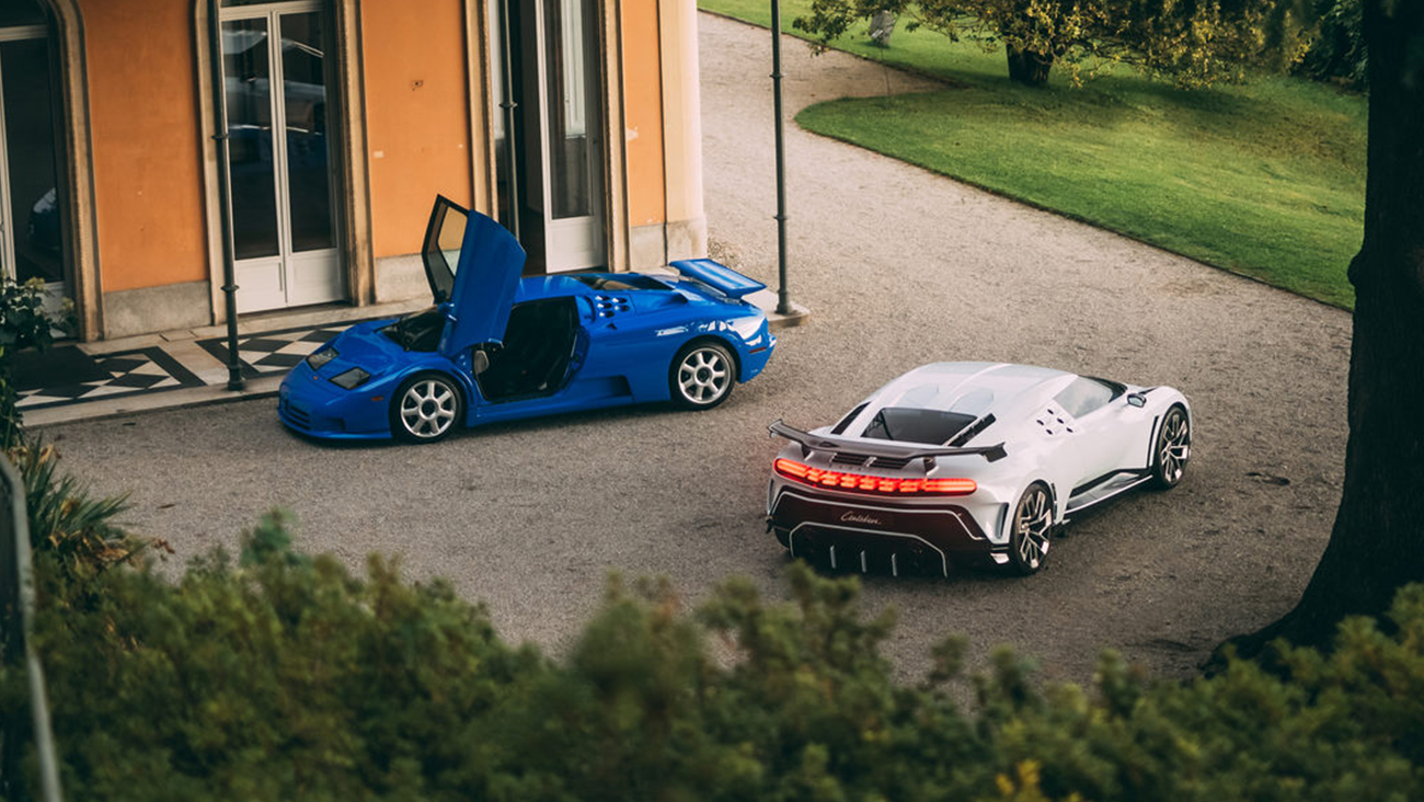 Bugatti Centodieci and EB110 SuperSport